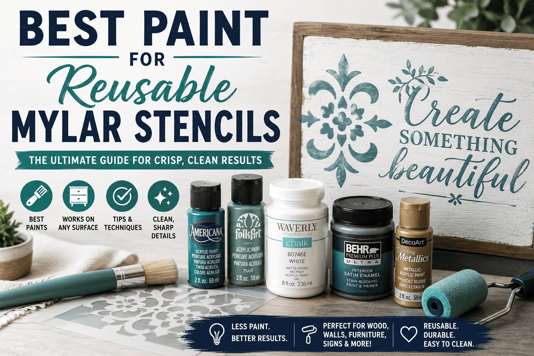 Best paint for reusable mylar stencils.