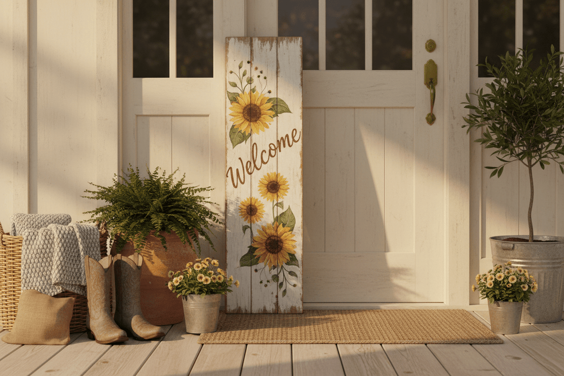 How to Make a Fall Porch Sign with Stencils