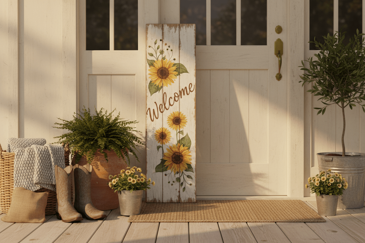 How to Make a Fall Porch Sign with Stencils