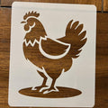 Hen Chicken Reusable Mylar Painting Stencil – 10 MIL
