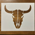 Bull skull stencil