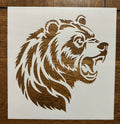Bear reusable stencil 