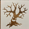 Tree Halloween stencil