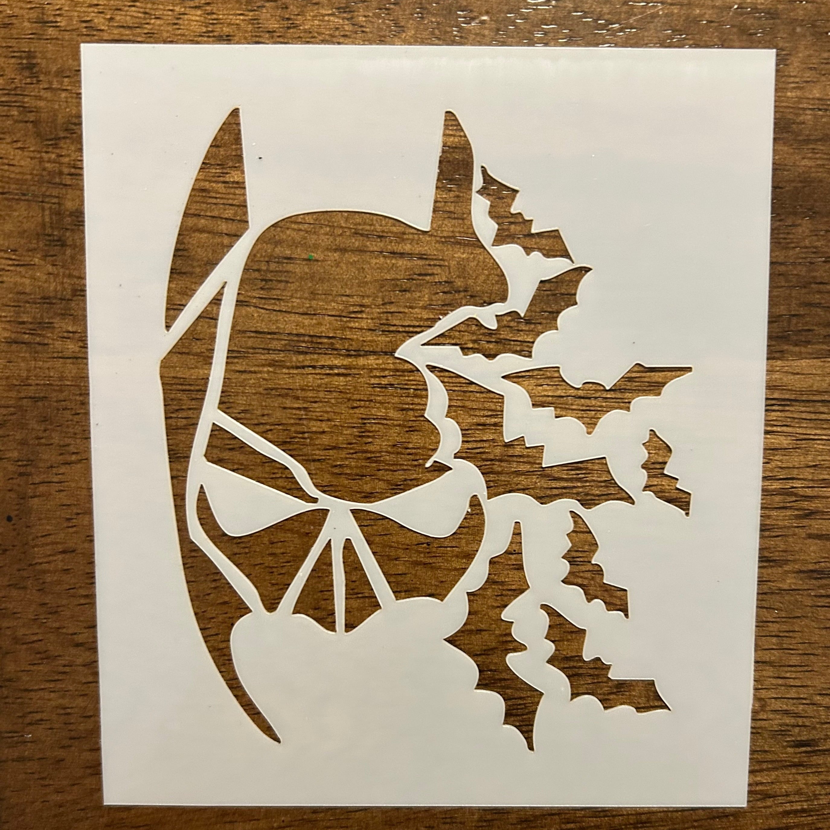 Batman and bats stencil