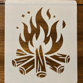 Campfire stencil