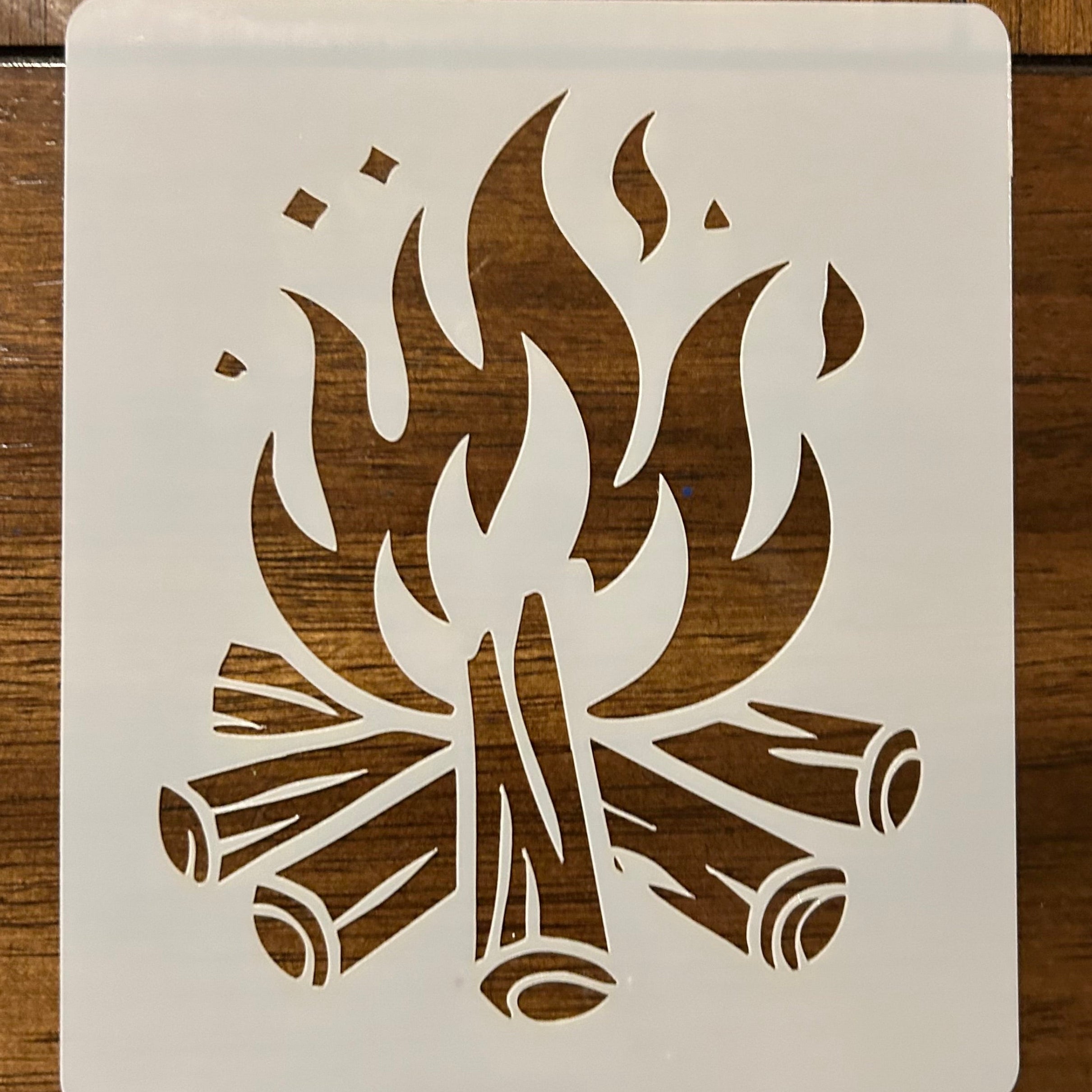 Campfire stencil