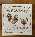 Welcome to the farm stencil
