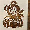 Bear Nursery Reusable 10 MIL Laser Cut Mylar Stencil Painting Arts Crafts