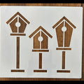 Birdhouses Theme Design Durable Reusable 10 MIL Mylar Painting Stencil Template