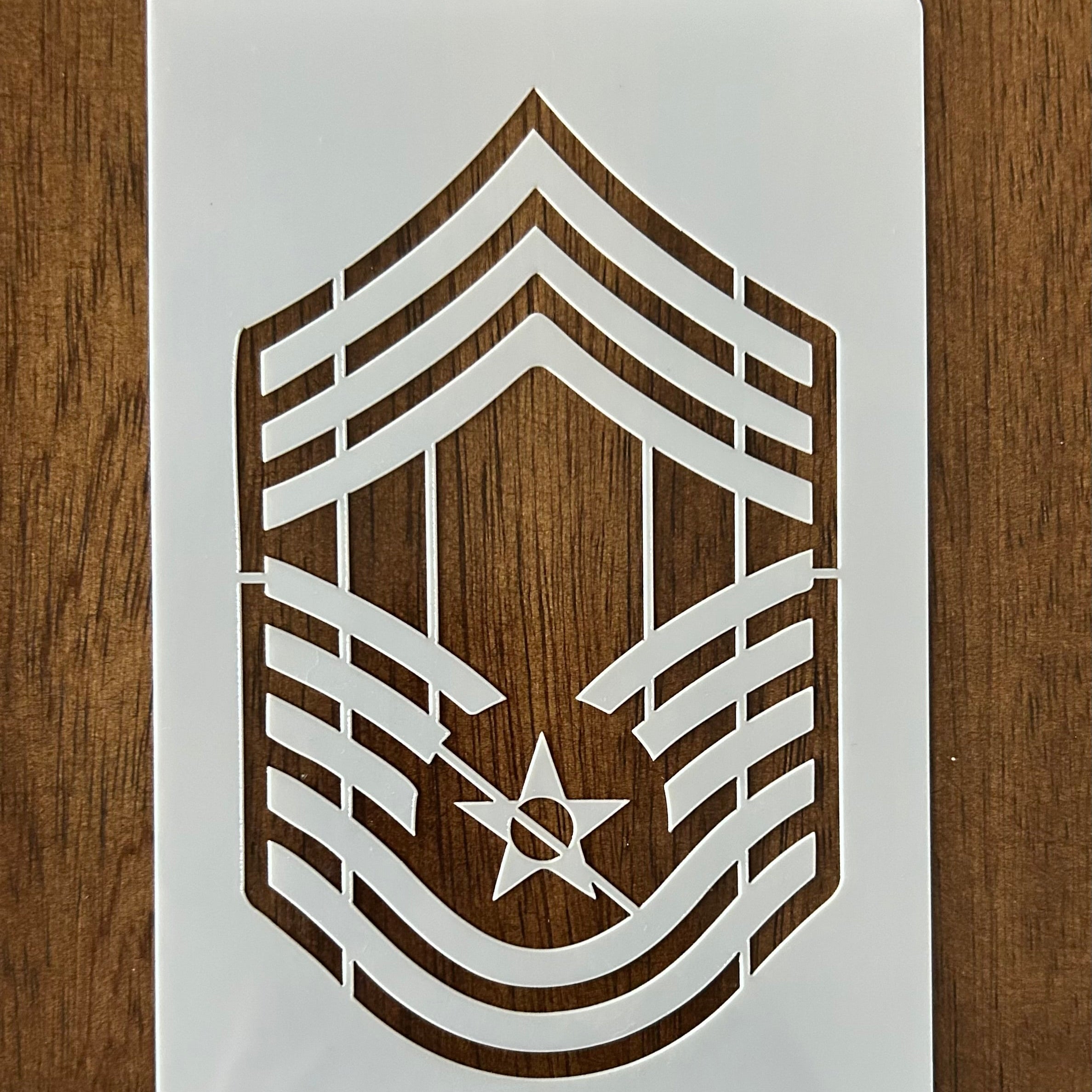 Air ForceChief (E-9)  | 10 Mil Mylar Stencil | Laser Cut Template | DIY Crafts