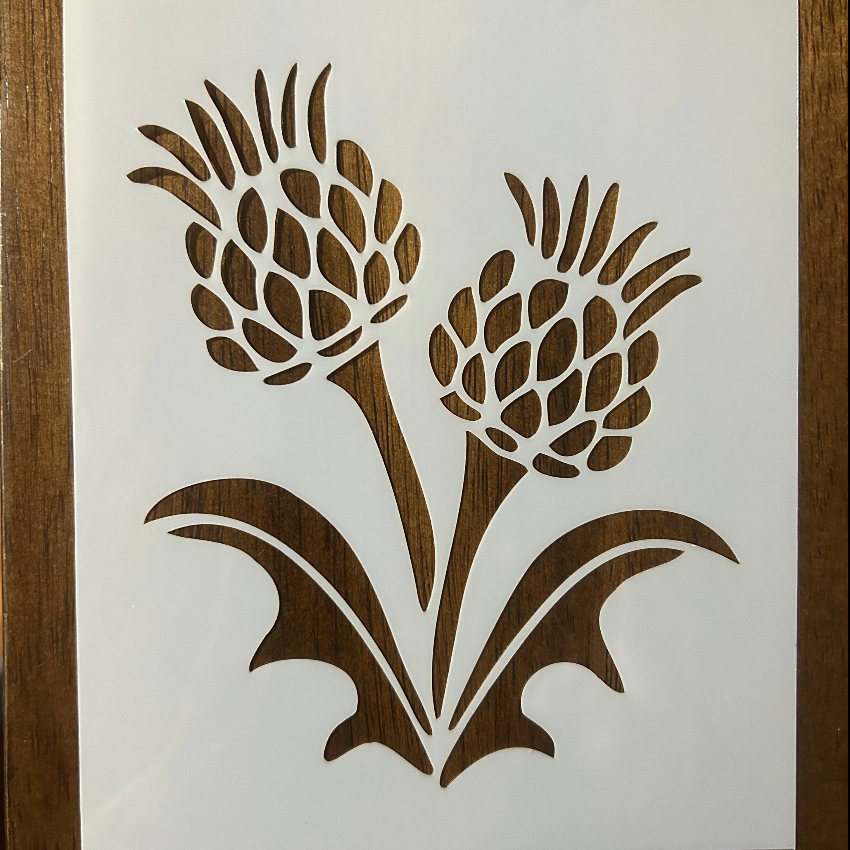 Thistle Floral Reusable 10 MIL Laser Cut Mylar Stencil Painting Art Supplies