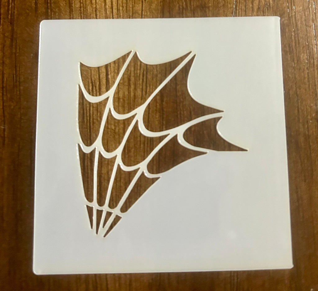 Corner Spider Web Stencil | Reusable 10 MIL Mylar | Halloween Design