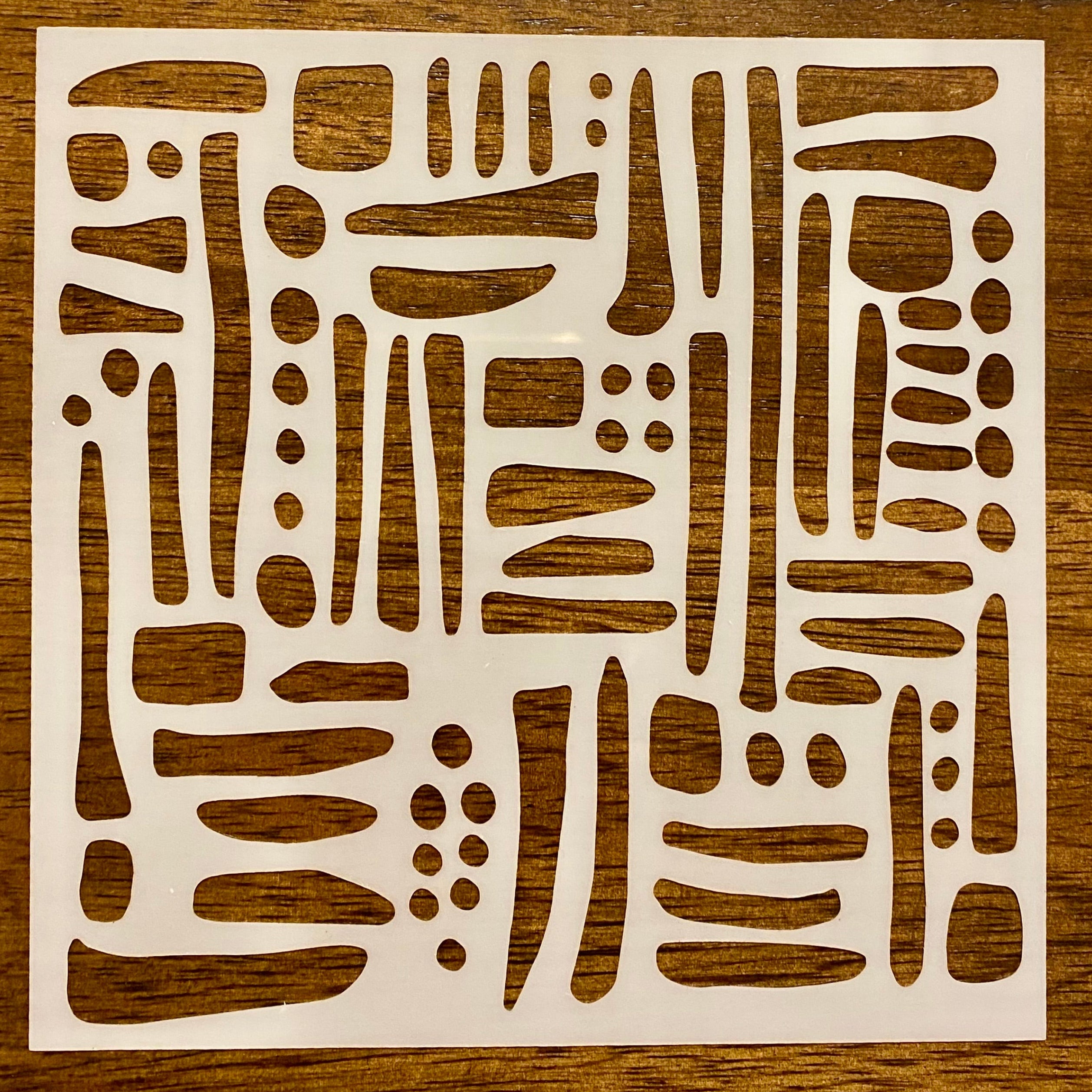 abstract design stencil
