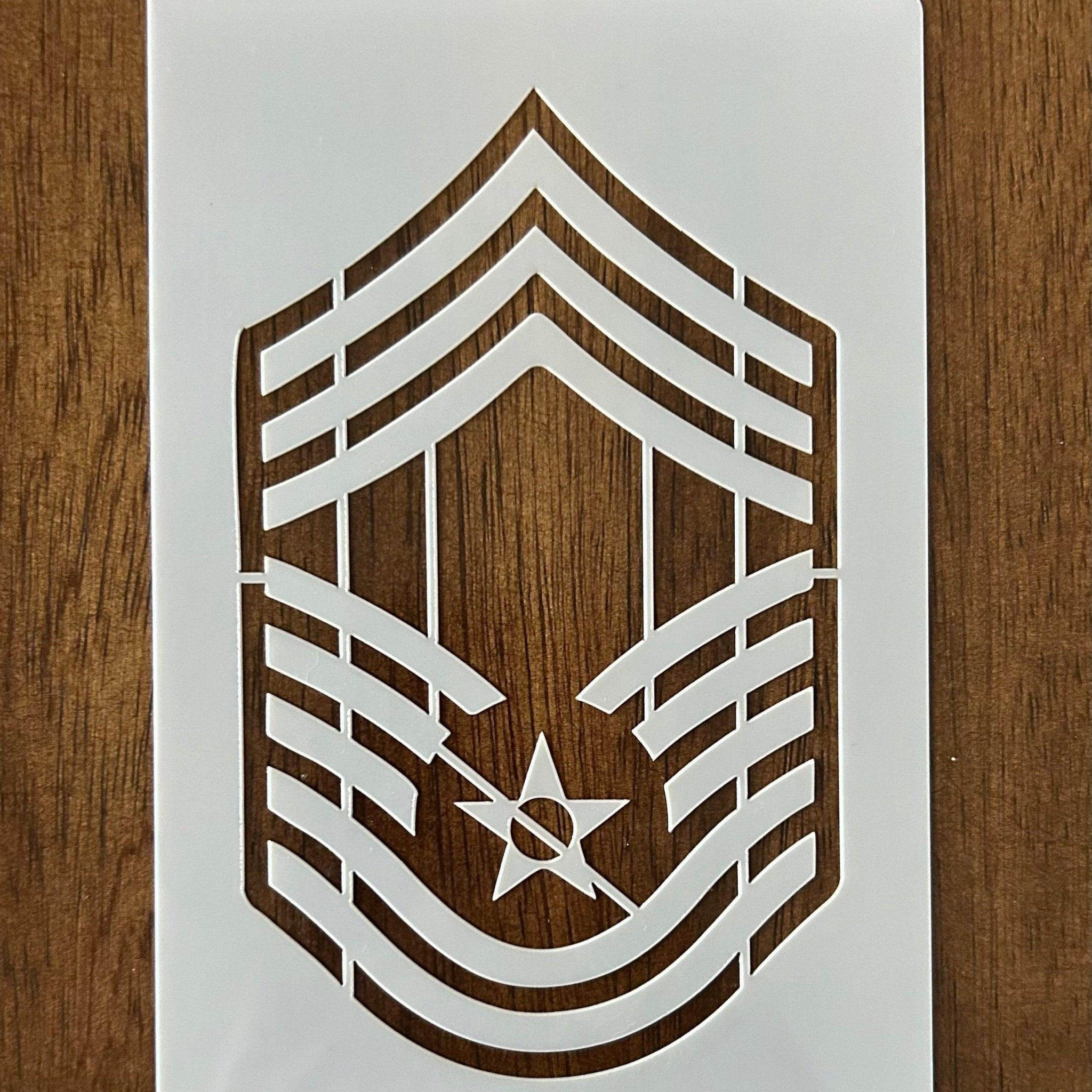 Air ForceChief (E-9)  | 10 Mil Mylar Stencil | Laser Cut Template | DIY Crafts