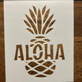 aloha pineapple stencil