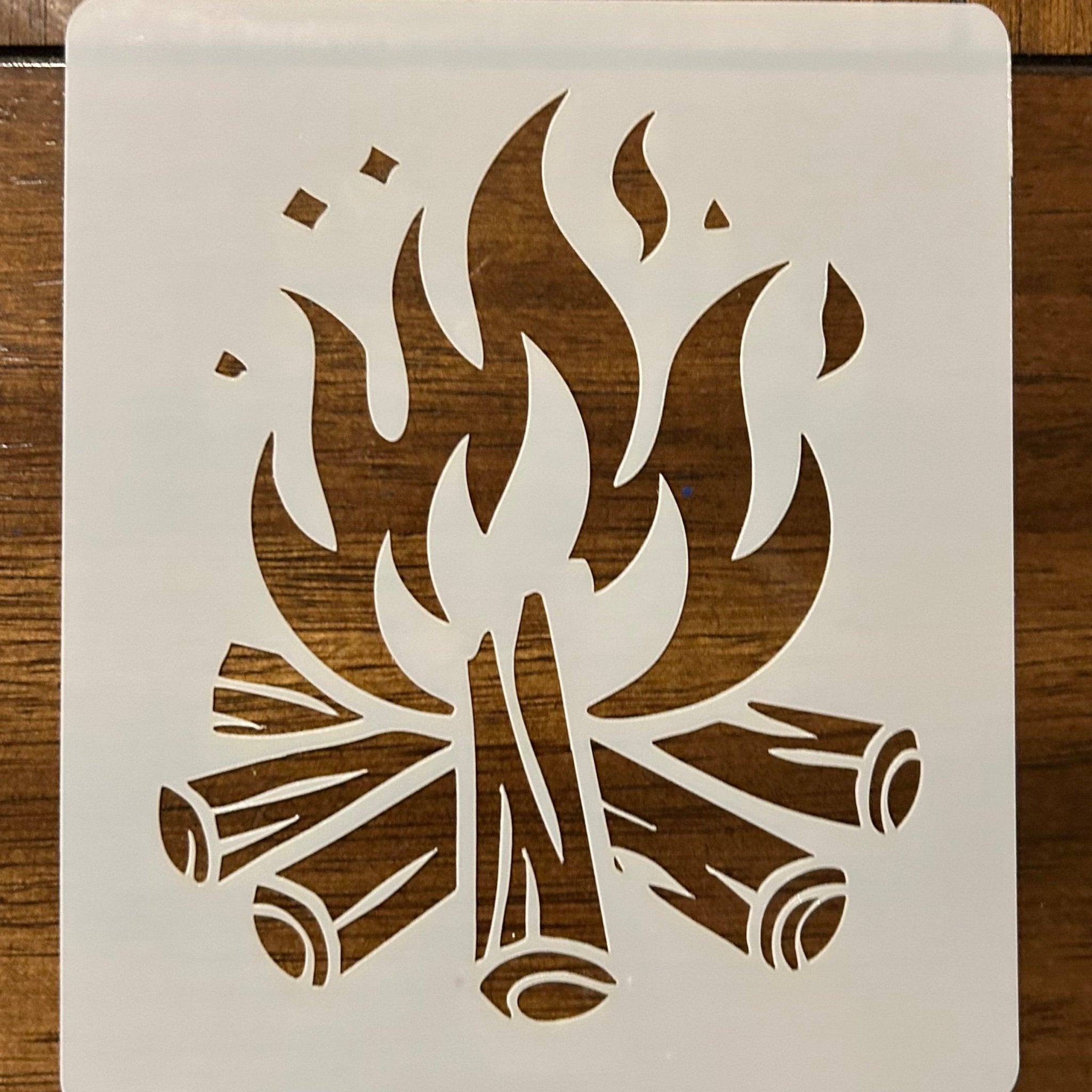 Campfire stencil