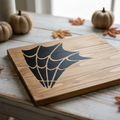 Corner Spider Web - Painted Inside on Wood