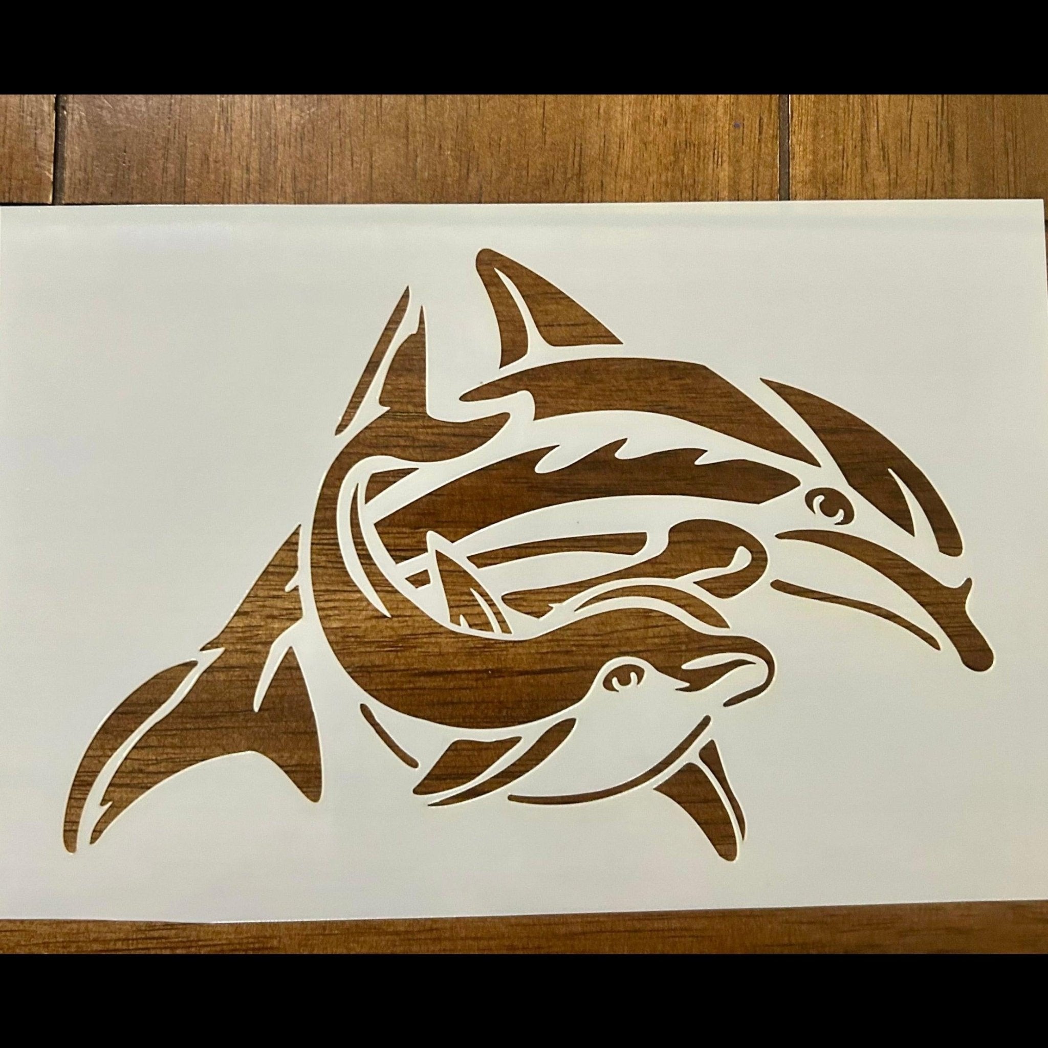 Dolphins Reusable 10 MIL Laser Cut Mylar Stencil Painting Art Supplies