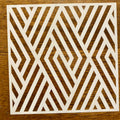 Crisscross Lines Stencil 10 Mil Mylar Screen Printing, Painting, Polymer Clay