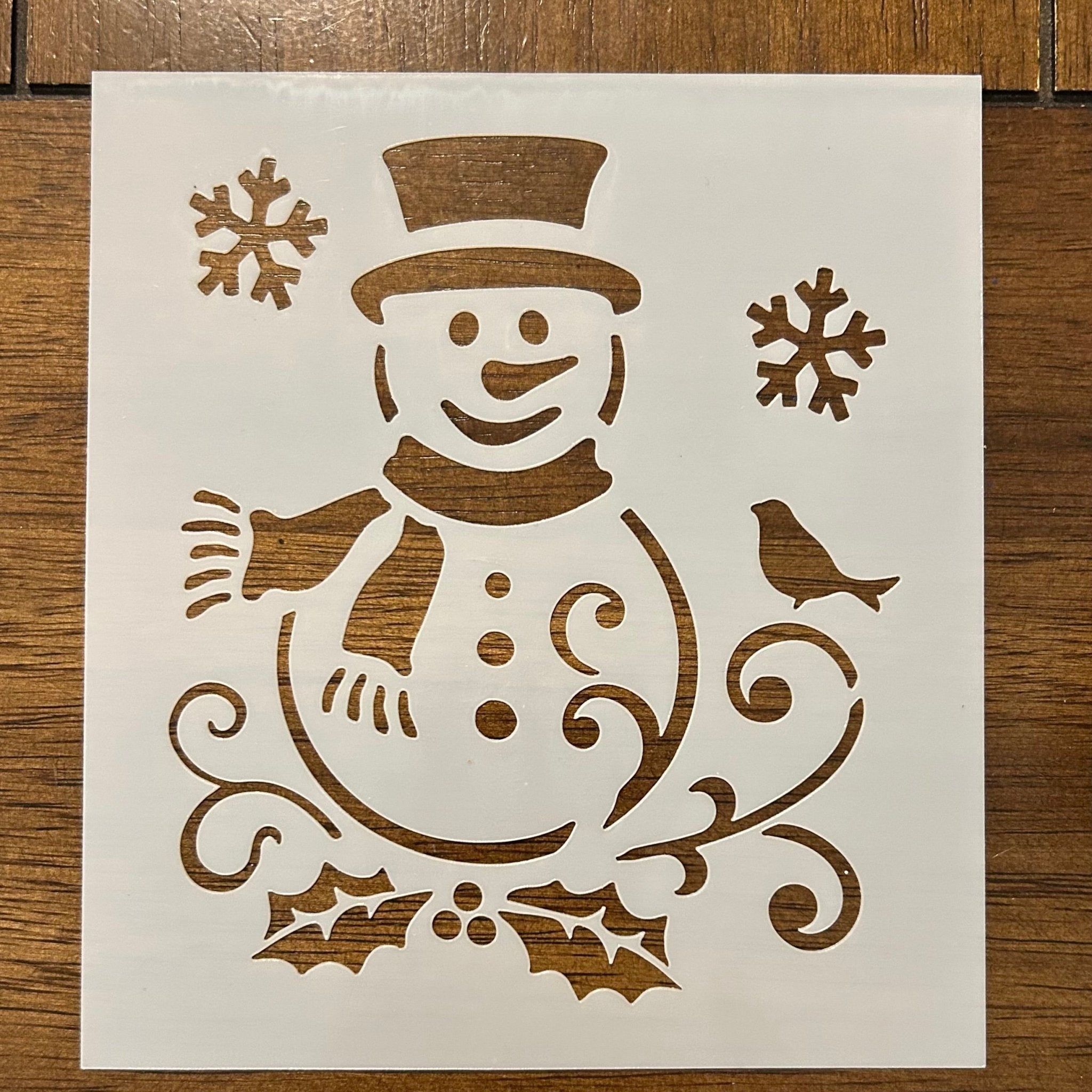 Snowman stencil