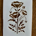 Poppies Floral Reusable Mylar Stencil – 10 MIL