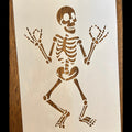 halloween skeleton reusable stencil