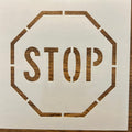 Stop Sign 10 MIL Laser Cut Mylar Reusable Stencil Painting Craft Supplies