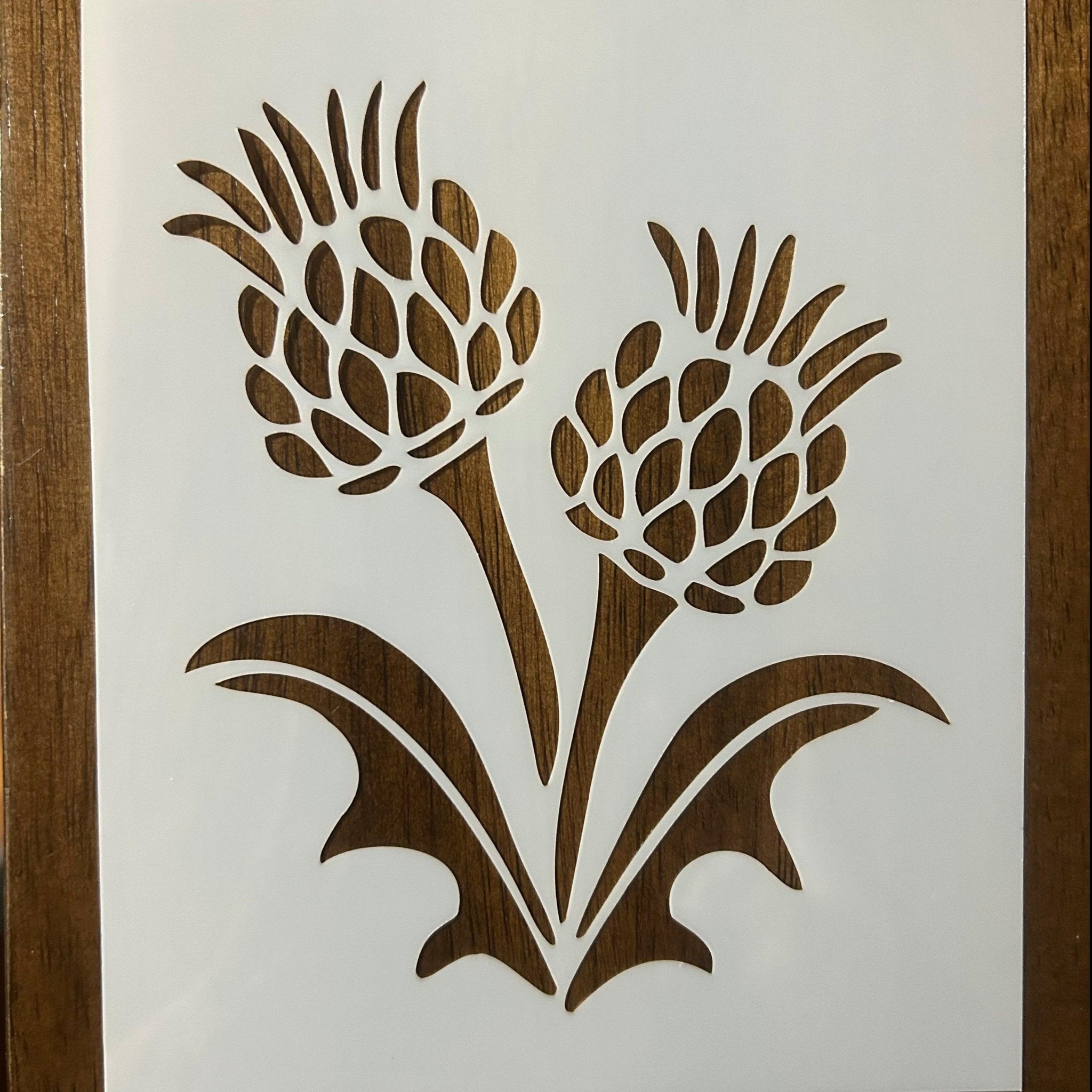 Thistle Floral Reusable 10 MIL Laser Cut Mylar Stencil Painting Art Supplies