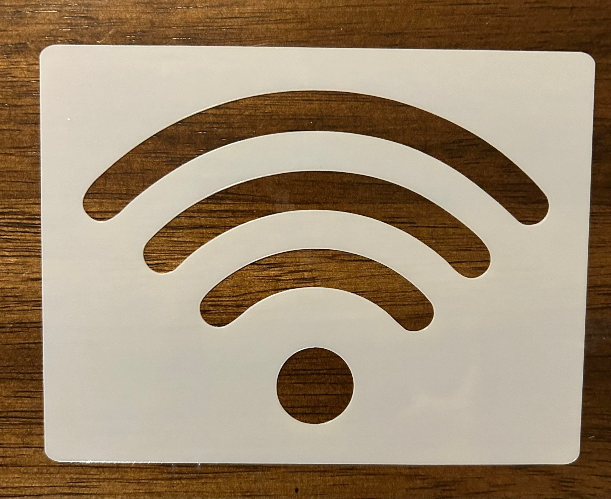 Wifi symbol reusable Mylar stencil


